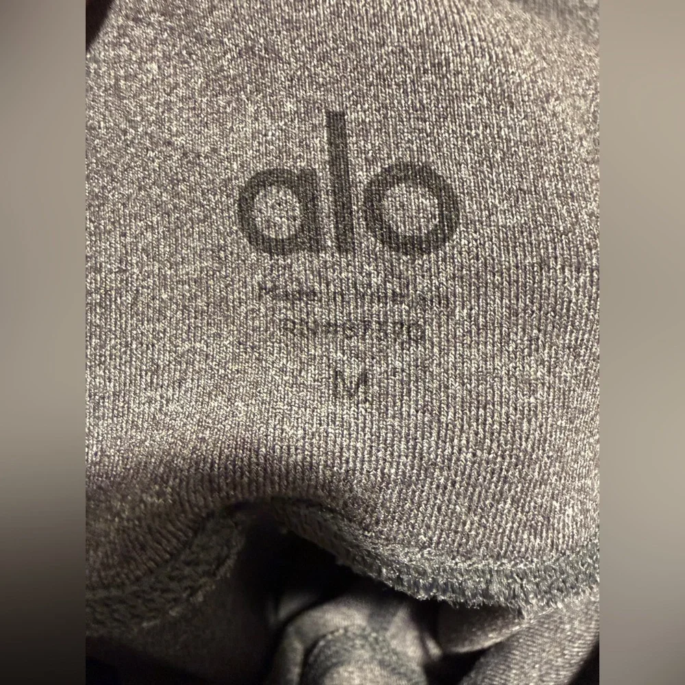 Alo Yoga Moto Leggings High Waist Ribbed Panel-Size Medium - Picture 9 of 9